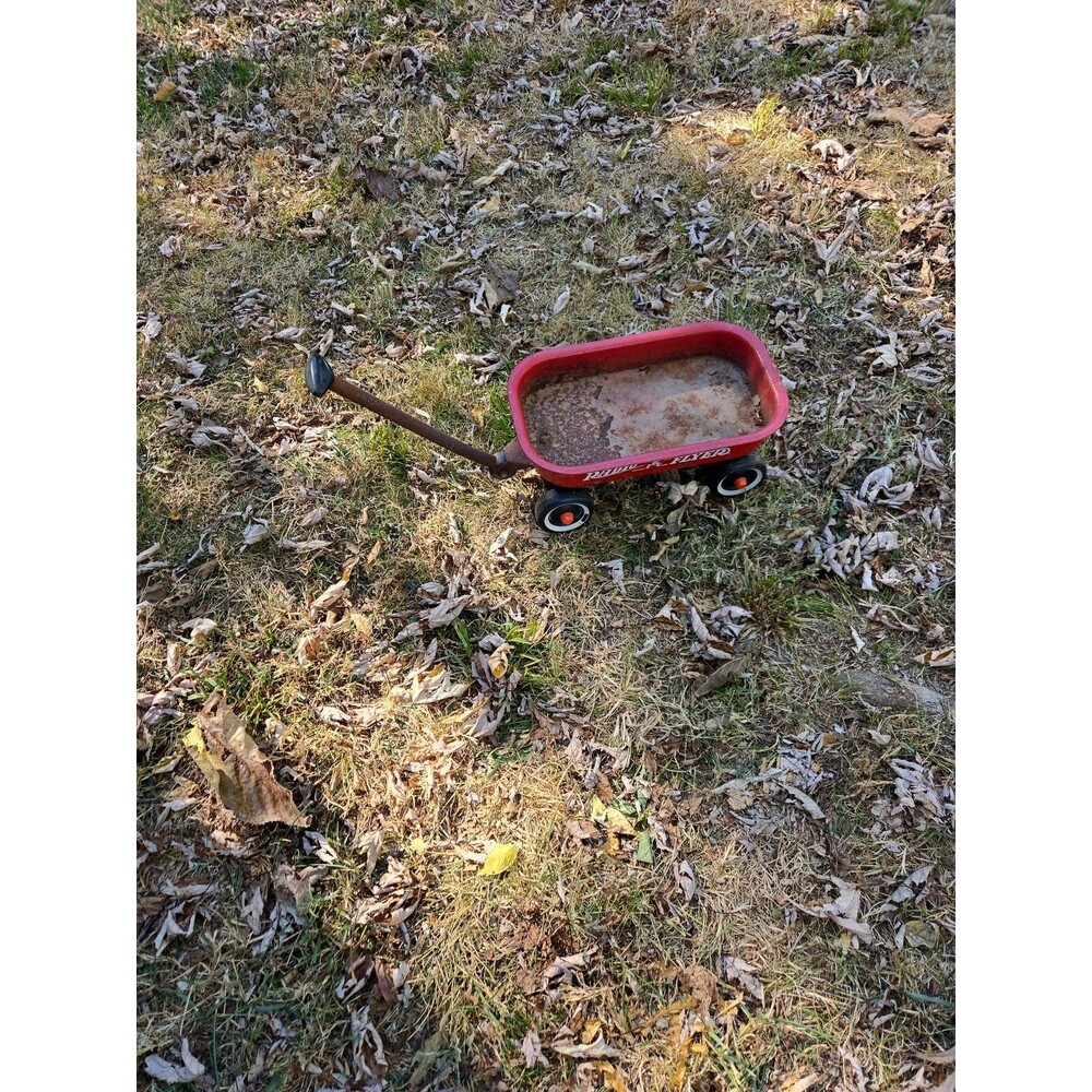 Vintage Radio Flyer Little Red Toy Wagon